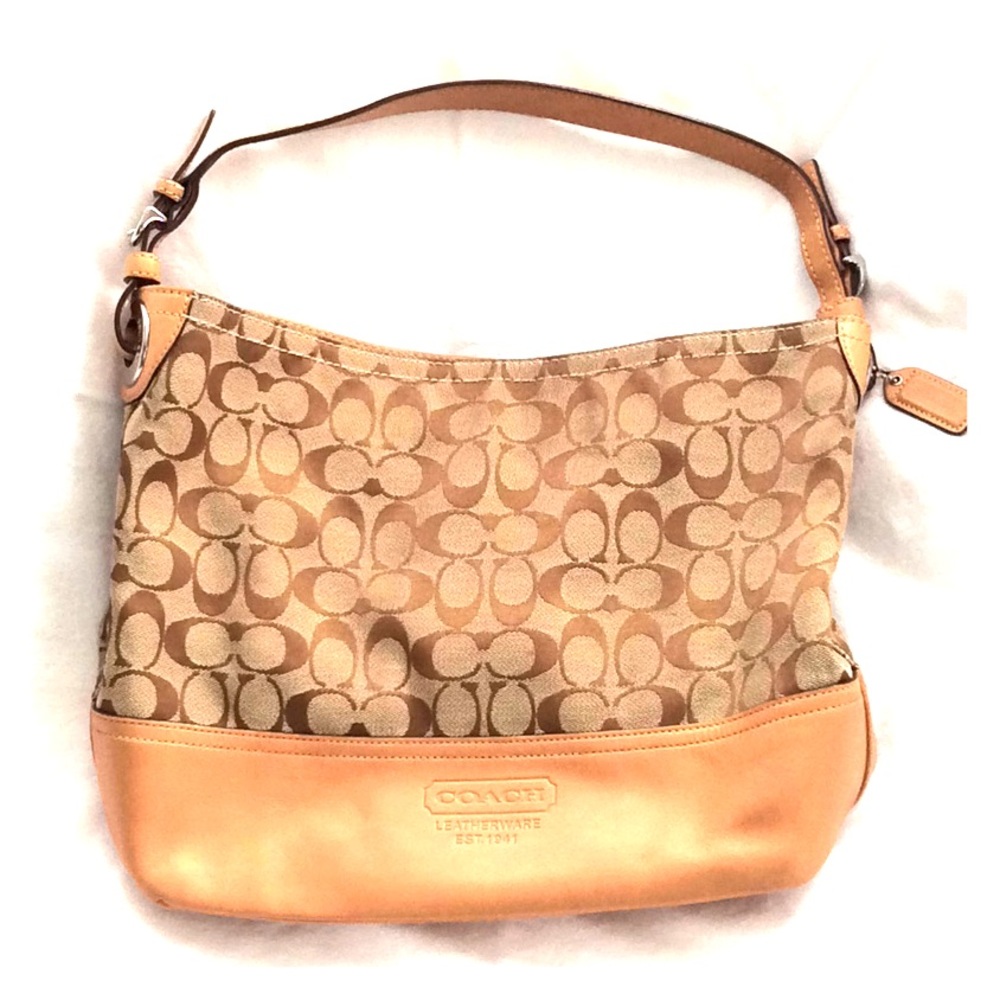 COACH 2156 Signature Shopping Shoulder Bag